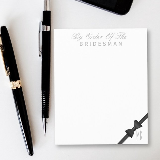Wedding Stationery By Order of the Bridesman Sheet (Wedding Stationery By Order of the Bridesman Sheet with space for your initials)