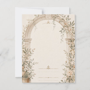 Wedding Stationery for Mediterranean Ceremonies RSVP Card