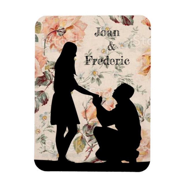 Wedding Stationery Magnet (Vertical)