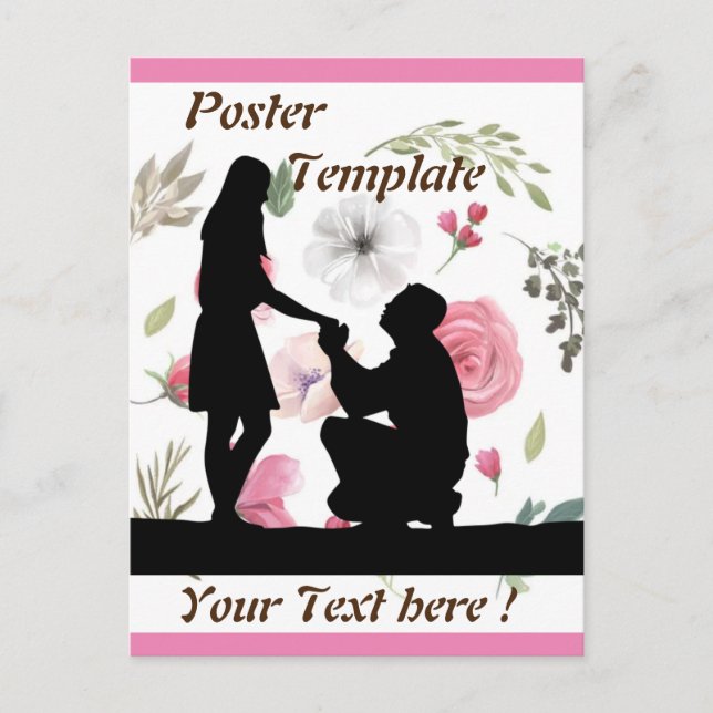 Wedding Stationery Postcard (Front)
