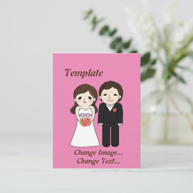 Wedding Stationery Postcard (Standing Front)