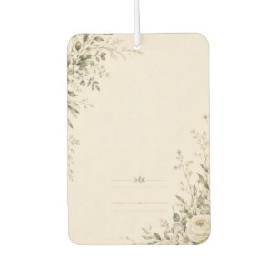 Wedding Stationery with Natural Botanical Charm Car Air Freshener