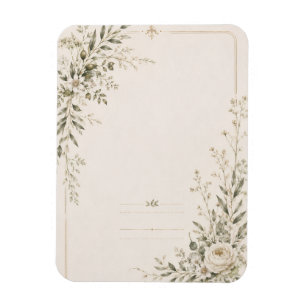 Wedding Stationery with Natural Botanical Charm Magnet