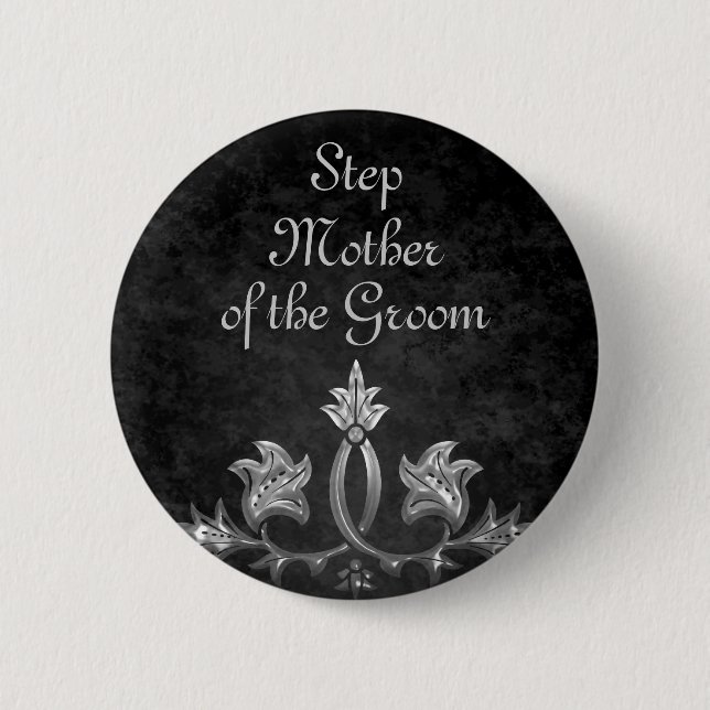 Wedding Step Mother 6 Cm Round Badge (Front)