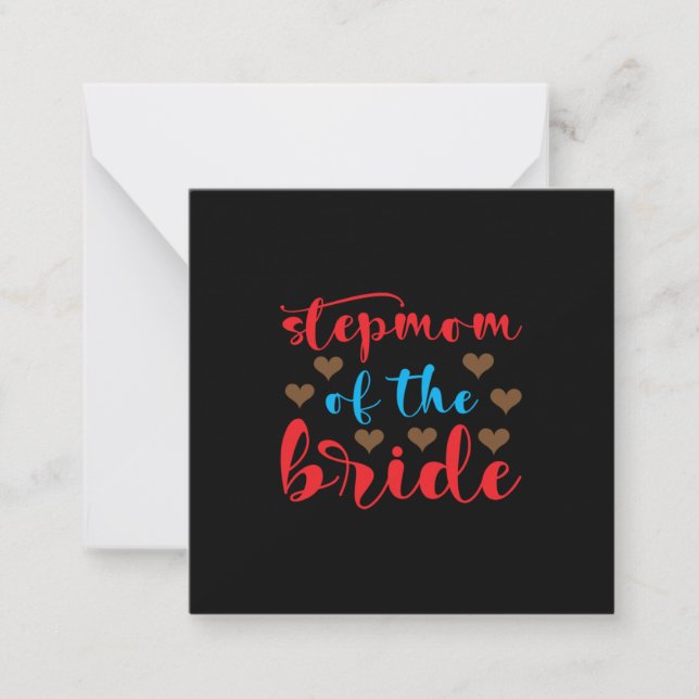 Wedding Stepmom Of The Bride Card (Front)