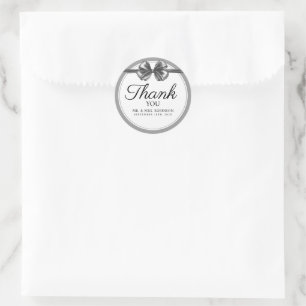 Wedding sticker thank you.