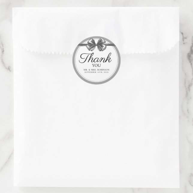 Wedding sticker thank you. (Bag)