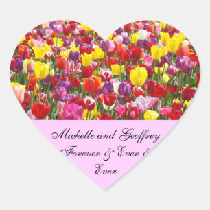 Wedding stickers Bride Groom Name Forever Love