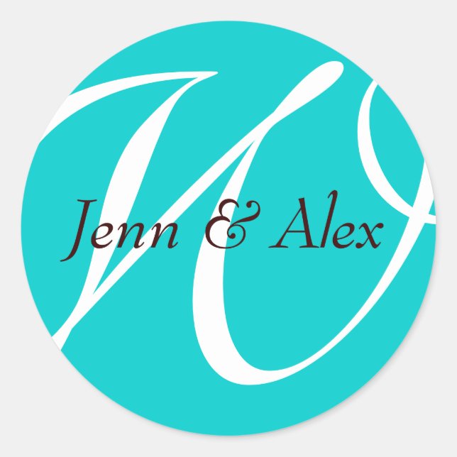 Wedding Stickers| C1 Classic Round Sticker (Front)