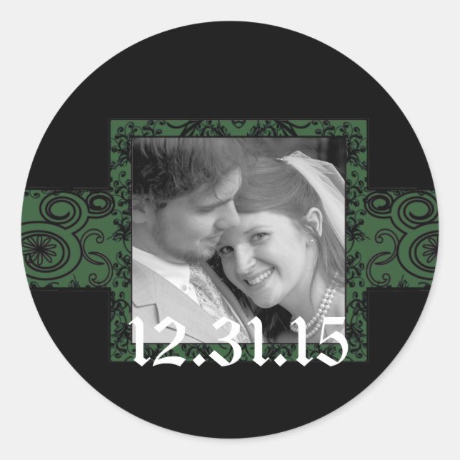 Wedding Stickers with your photo (Front)