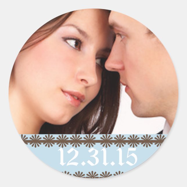 Wedding Stickers with your photo (Front)