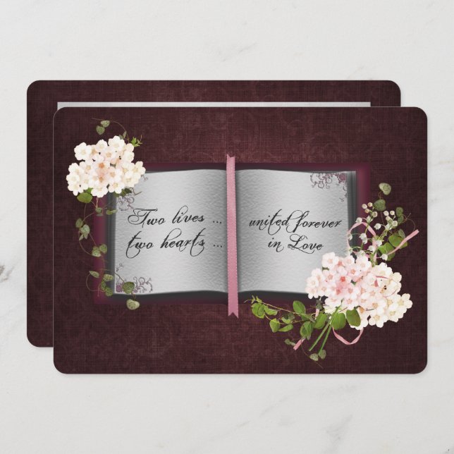 Wedding Storybook Invitation (Front/Back)