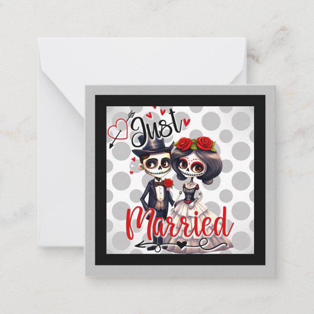 Wedding Sugar Skull  Card (Front)