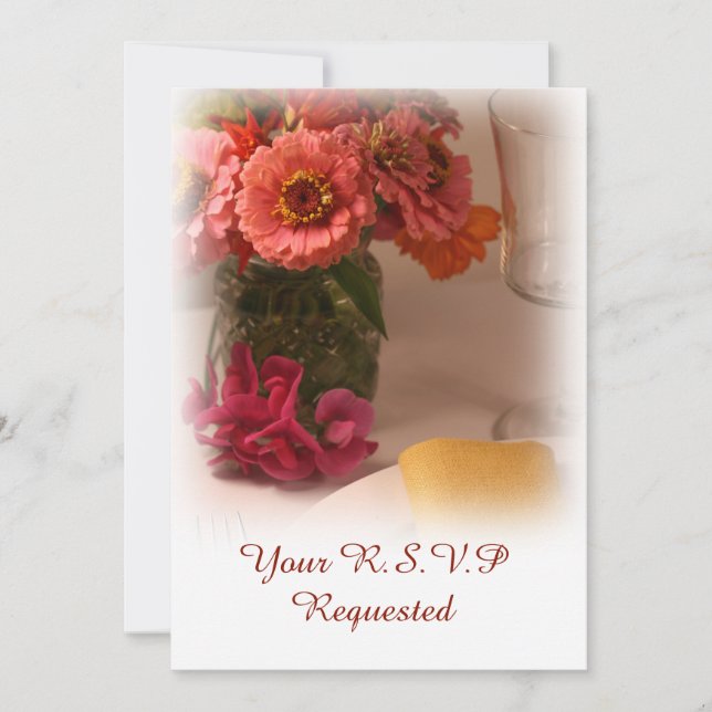 Wedding Summer Floral announcement (Front)