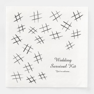 Wedding Survival Kit Paper Napkin - B