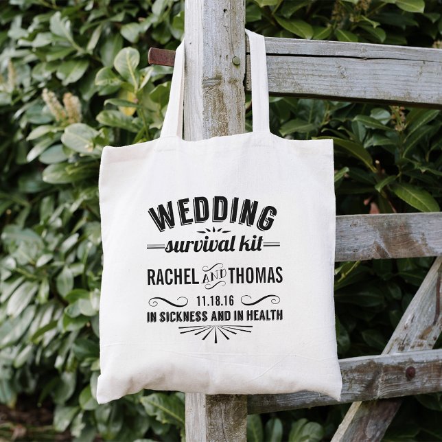Wedding Survival Kit Welcome Tote Bag (Creator Uploaded)