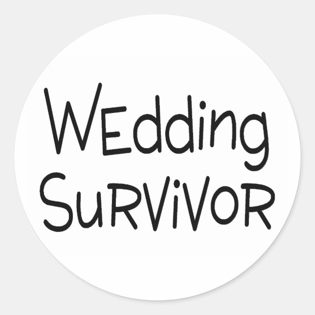 Wedding Survivor Classic Round Sticker (Front)