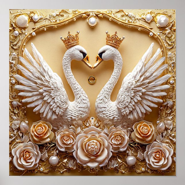 Wedding Swans Poster (Front)