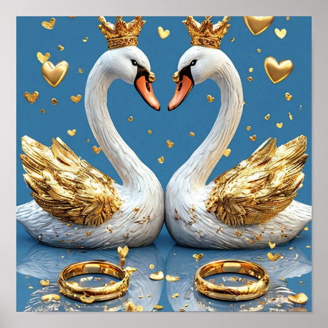 Wedding Swans Poster (Front)