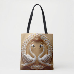 Wedding Swans Tote Bag