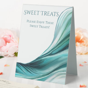 Wedding Sweet Treats Sign-Emerald Green-