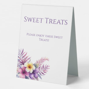 Wedding Sweets Sign-Watercolor Island Romance
