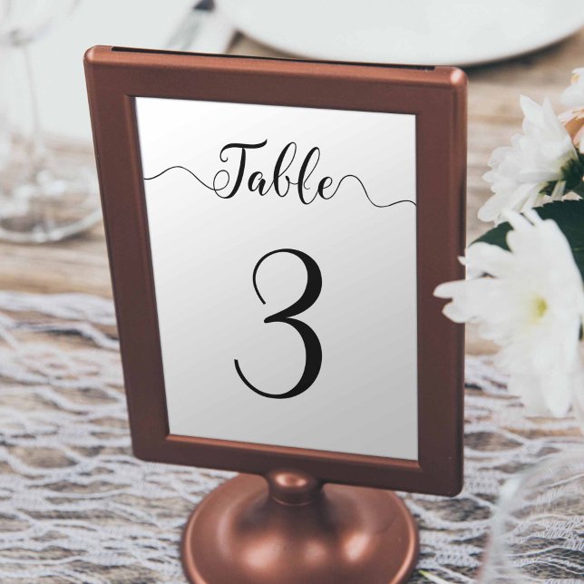 Wedding Table Card Number 3 (Creator Uploaded)