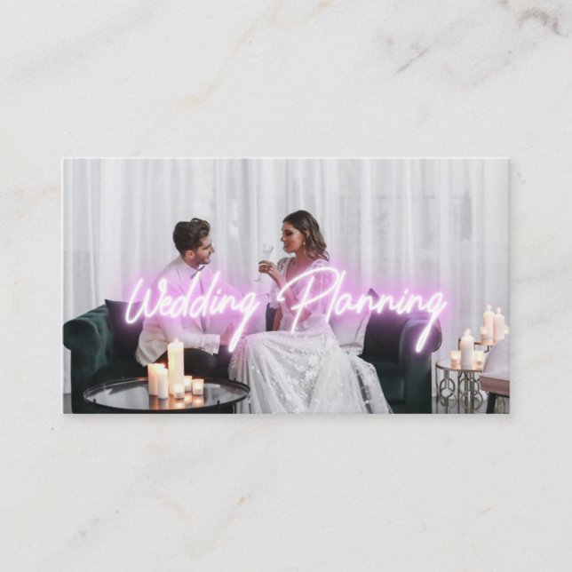 Wedding Table Display, Wedding Event Planner Business Card (Front)