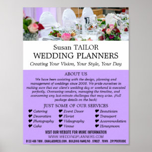 Wedding Table Display, Wedding Event Planner Poster