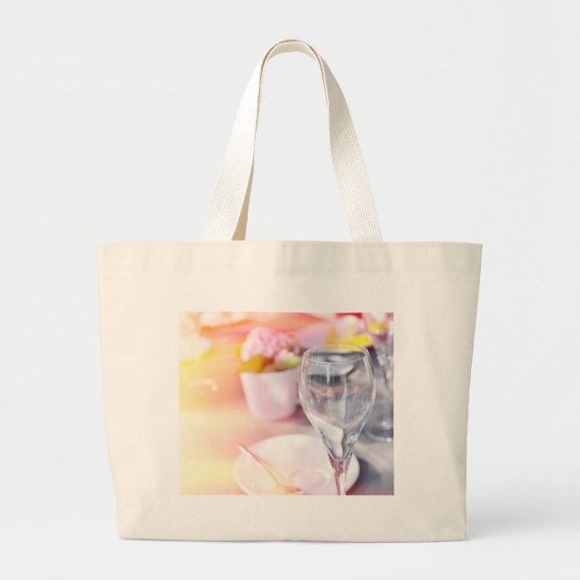 Wedding table large tote bag (Front)