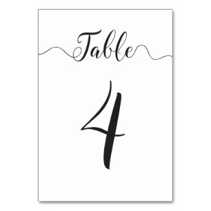 Wedding Table Number 4