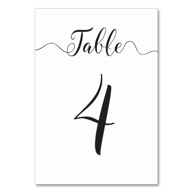 Wedding Table Number 4 (Front)