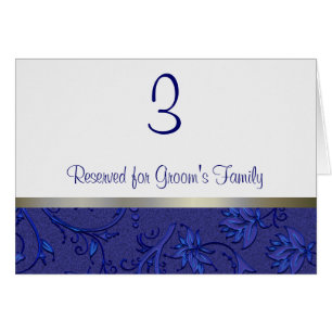Wedding Table Number Card