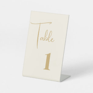 Wedding Table Number Card Pedestal Sign