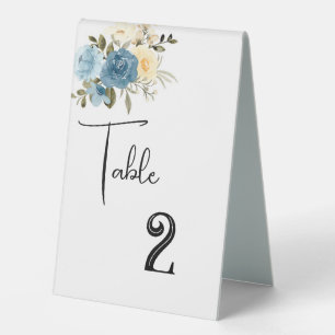 Wedding Table Number Card Tent 