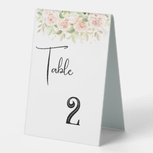 Wedding Table Number Card Tent 