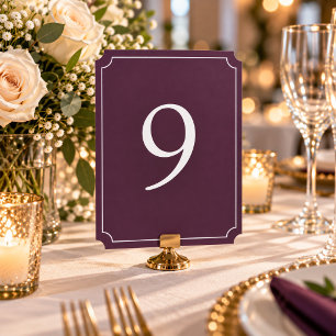 Wedding Table Number Cards 5x7 Reception Card