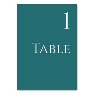 Wedding Table Number-Emerald Green- Number