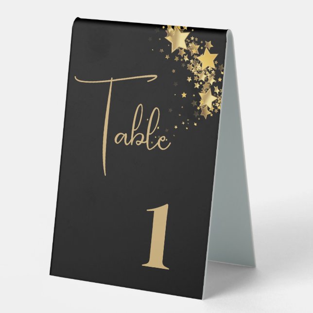 Wedding Table Number Tent Table Tent Sign (Front)