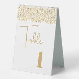 Wedding Table Number Tent Table Tent Sign