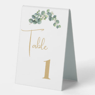 Wedding Table Number Tent Table Tent Sign
