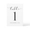 Wedding Table Numbers 5x7 Modern Swirly Script