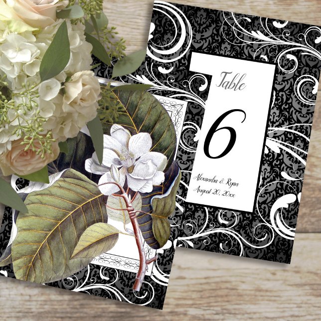 Wedding Table Numbers Southern Belle Magnolia (Creator Uploaded)