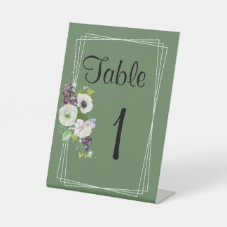 Wedding Table Pedestal Sign