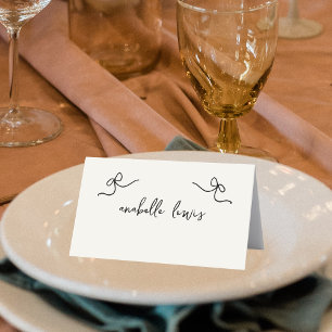 Wedding Table Place Card with Editable Guest Name