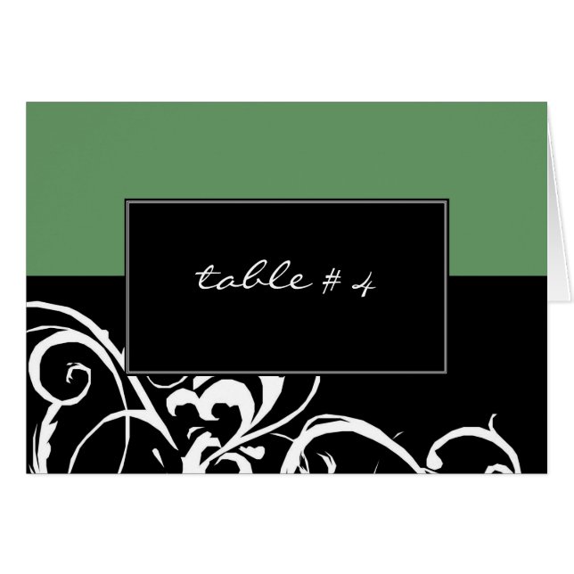 Wedding - Table Seating Cards - Customised (Front Horizontal)