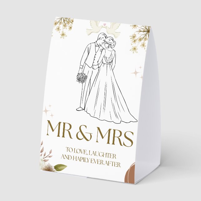 Wedding table signs (Back)