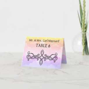 Wedding table signs Placecards Card