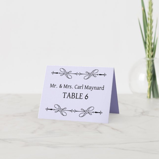 Wedding table signs Placecards Card (Front)
