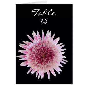 Wedding Table Tents Number Cards - Custom Number